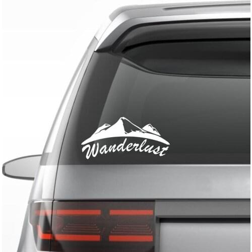 Wonderlust Climbing Sticker Decal Fuel Tank Cover Door Window Trunk Motorcycle Helmet for VW Golf Polo SUV Laptop