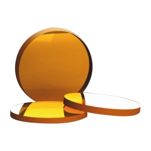 Optical Element with Zinc Selenide (ZnSe) Double Concave Lens Uncoated and Infrared (IR2) Broadband Antireflection Film Coated