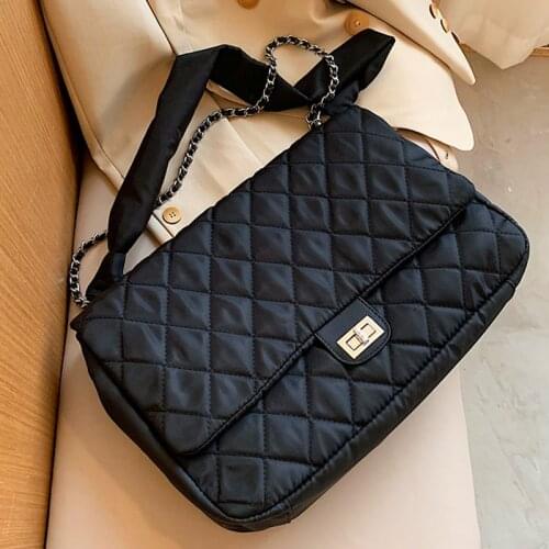 Rhombus Check Retro Large-Capacity Womens Shoulder Bag New Style Fashion All-Match Simple Big Tote Bag Designer Handbags Female