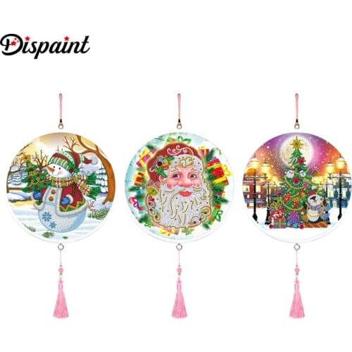 Dispaint Christmas Diamond Painting 5d Cartoon Special Shaped Diamond Embroidery With Frame Art Kits Decorations Home Gift