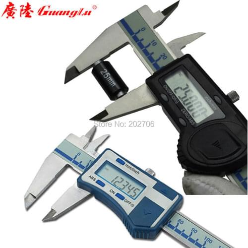 Guanglu brand High Precision 0.005mm Digital Caliper 6inch 0-150mm Stainless Steel Vernier Caliper Digital Measuring Tools