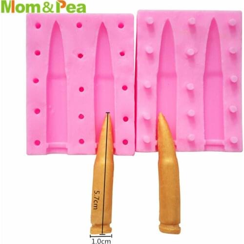 Mom&Pea MPA0758 Bullet Shaped Silicone Mold Cake Decoration Fondant Cake 3D Mold Food Grade