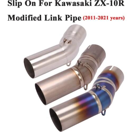 Slip On For Kawasaki ZX-10R ZX10R 2011 - 2020 2021 Motorcycle Exhaust System Escape Modified Middle Link Pipe Connection 51mm