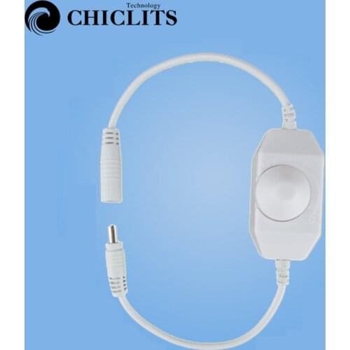 LED Dimmer Mini DC 12V-24V Manual Knob LED Dimmer Switch Controller Single Color for Led Strip Adjust Brightness On/Off