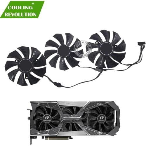 PLA09215B12H PLD09210B12HH Graphics Card Fan for COLORFUL iGAME RTX2060 2070 2080 2080S 2080Ti Vulcan