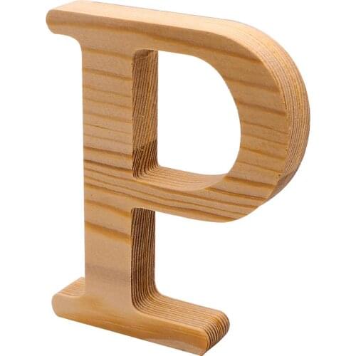 High Quality Retro Wooden Letters Wedding Birthday Party English Alphabet Design Ornaments Crafts Accessories Home Decoration