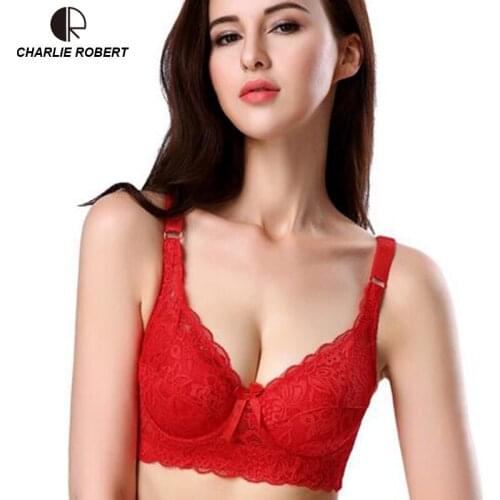 Sexy Lingerie Lace Bra Push Up Bra Plus Size Cup C Brand Designer Womens Underwear WI482 Drop Shipping
