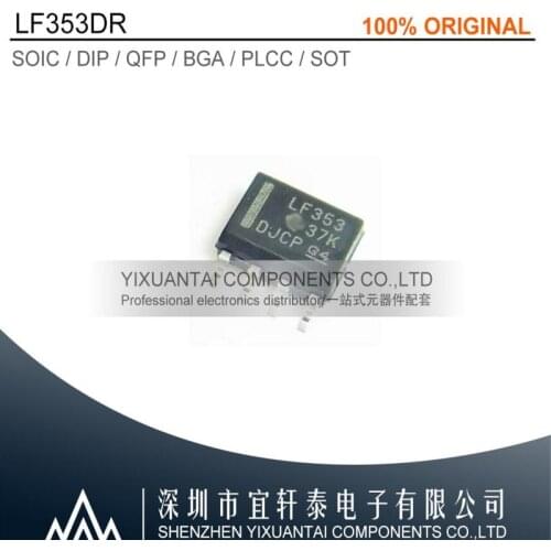 100pcs/lot 500pcs/lot 1000pcs/lot Free shipping 100% original LF353DR LF353D SOP8