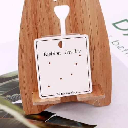 200Pcs/lot 5*4.5cm Drop Earrings Jewelry Display Card Dangle Earring Packing Paper PVC Tag Cards Customized Logo Wholesale