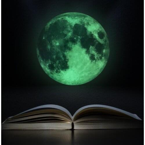 3D wall stickers for kids rooms Luminous blue earth glow in the dark stars wall sticker bedroom home decor living room 30cm x 30