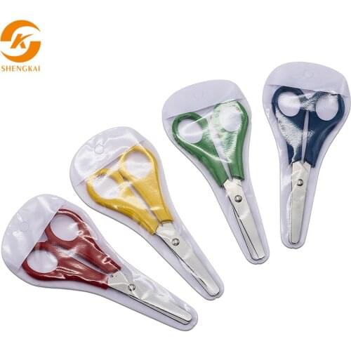5 inch student scissors diy handmade scissors childrens scissors ruler scale scissors office paper-cutting knife