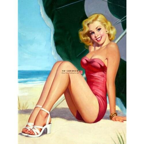 Us Sticker For Pechincha Pin Up Girl Presents Retro Metal Sign Vintage Pub Bar Man Cave Shed Decals