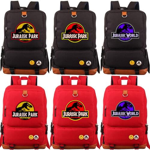 2018 Jurassic Dinosaur Skull Fossil Boy Girl School bag Women Bagpack Teenagers Schoolbags Canvas Men Student Backpack Packsack