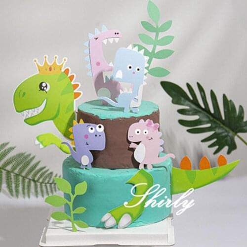 Dinosaur Birthday Cake Decor Dinosaur Cakr Topper Safari Birthday Jungle Birthday Party Happy Birthday Party Decor Kids Boy Fav
