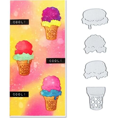 Julyarts Ice Cream New Cutting Dies Navidad For DIY Scrapbooking Stamp/photo Album Decorative Embossing DIY Paper Cards