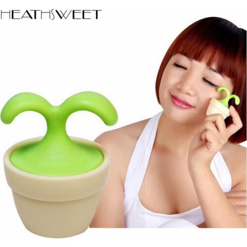 Healthsweet Cute Potted Plant Shaped Flower Pot Desk Decor Roller Massager Ball Slimming Massager Massageador Scraping Lymphatic