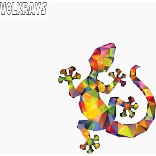 Volkrays Lovely Car Sticker House Lizard Accessories Reflective Funny PVC Decal for Kia Rio 3 Mustang Renault Megane 2,8cm*10cm