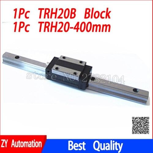 New linear guide rail TRH20 400mm long with 1pc linear block carriage TRH20B or TRH20A CNC parts