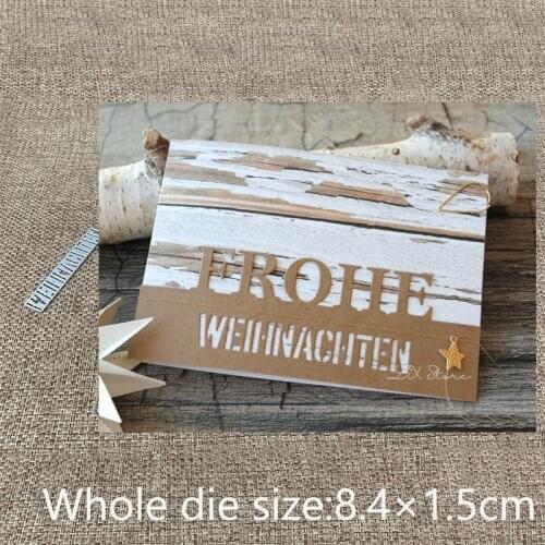 New Design Craft Metal stencil Cutting Dies German Christmas decoration scrapbook die cuts Album Paper Card Craft Embossing