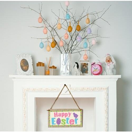 Easter Wooden Commemorative Cartoon Pattern Pendant Fashionable Unique Shape Exquisite Workmanship