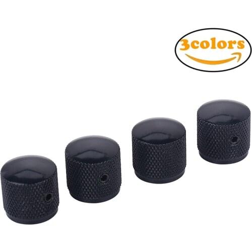 4pcs Guitar Knobs Metal Potentiometer Dome Knob Speed Control Volume Audio For Electric Guitar Bass Accessories