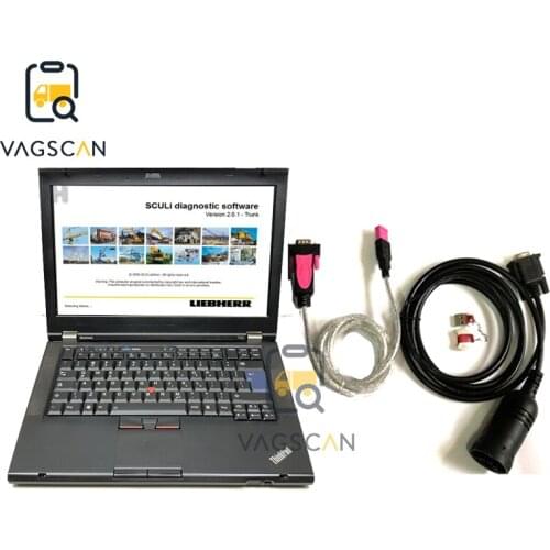 T420 CPU I5 Ram 4G Computer with Sculi LIEBHERR DIAGNOSTIC KIT LD