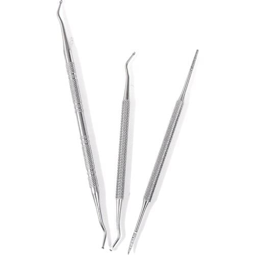 3pcs/lot Toe Nail Care Hook Ingrown Double Ended Ingrown Toe Correction Lifter File Manicure Pedicure Toenails Clean Foot Care