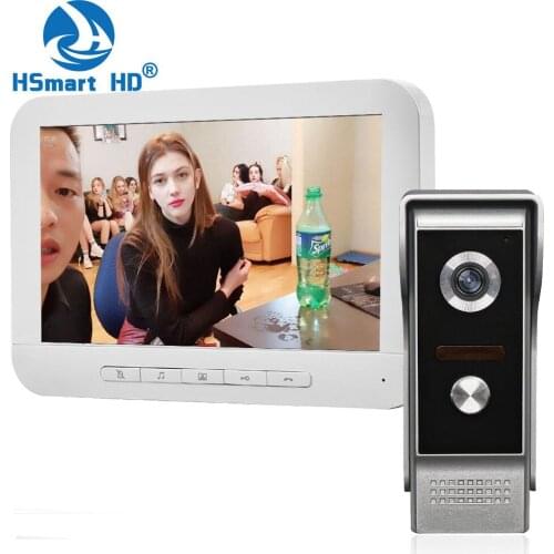 7INCH Wired Video door phone 4 Wire intercom Home Security access control system Doorbell Camera Video intercom for villa