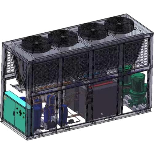 5200W intergrated cooling unit suitable for 50m3 wine room or seafood storage devices or movable cold room
