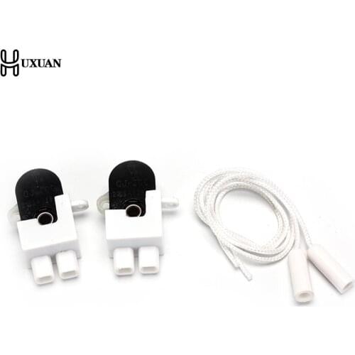 2pcs European Regulation 2p 3p Core Wire 200 Open Single Pull Control Switch Eu Wall Led Lamp Light Cable Switch High Quality