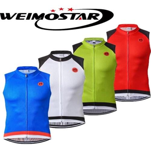 Weimostar Summer Sleeveless Cool Cold Cycling Vests mtb ropa ciclismo Bicycle Vest Keep Dry Undershirt Clothes Bike Vest