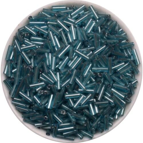 2*6mm 500pcs/lot Crystal Glass Bugle Beads European Seed Long Tube Two Hole Spacer Beads For Necklace Bracelet Jewelry Making
