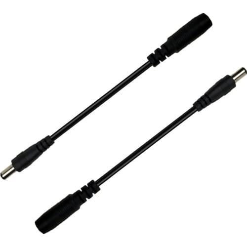 2 Pieces 5.5 x 2.1mm Reverse Polarity Converter Cable for Guitar Pedals