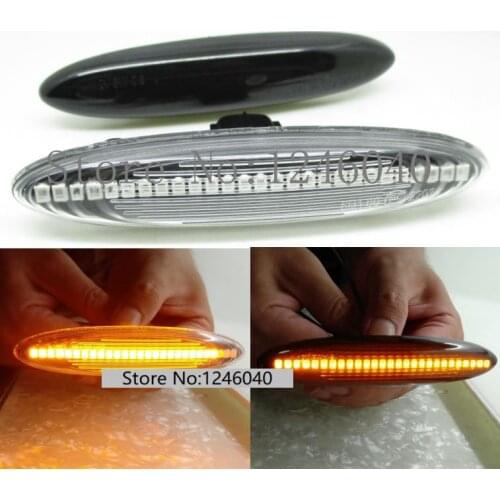 2PCS Led Side Marker Turn Signal Light Lamp For Lexus IS250 350 SC430 Toyota Soarer UZZ40 Highlander Camry 40