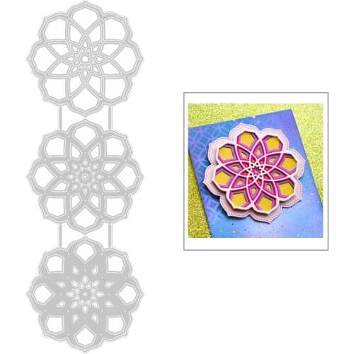 2020 New Circle Wreath Pattern Layering Metal Cutting Dies For DIY Round Embossing Cut Layered Card Paper Scrapbooking No Stamps