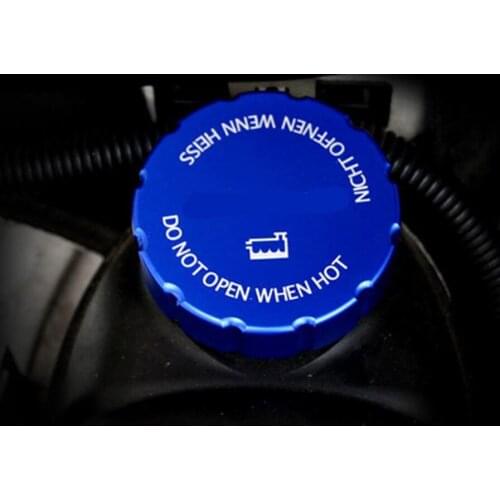 3 colors Aluminum Water Tank cap Cover sticker trim For M/ercedes B/enz C class GLC GLA GLK E class cay styling