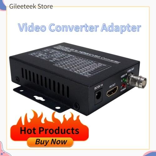 HDMI-Compatible CVI/TVI/AHD+CVBS to HDMI Converter Connect Auto Recognition FULL HD Monitor 4K 8MP Video Converter Adapter