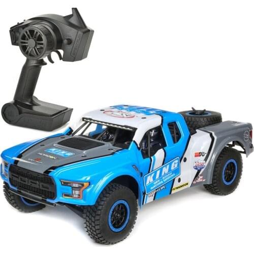 New 80Km/h 1/10 RC Car upgrade version Rear straight bridge RC short card 2.4G Remote Control Off Road Racing Cars kids toys