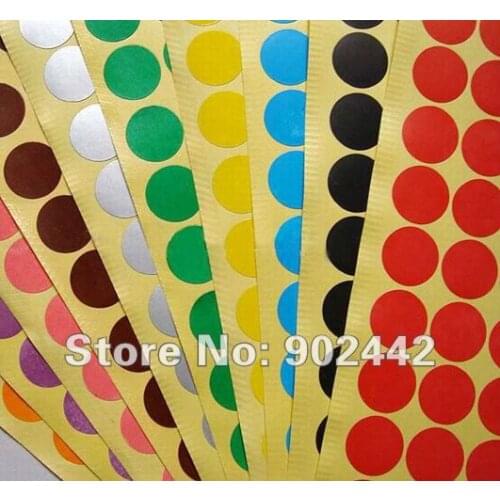 Free shipping 3240 pcs/lot Round Paper Seal Stickers For Packaging Circle Seal Labels