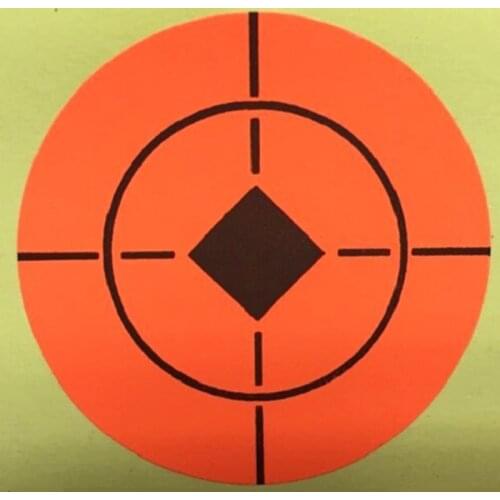 Target House Neon Orange self adhesive 1.5-Inch Bullseye Target Stickers for shooting ,250 Targets