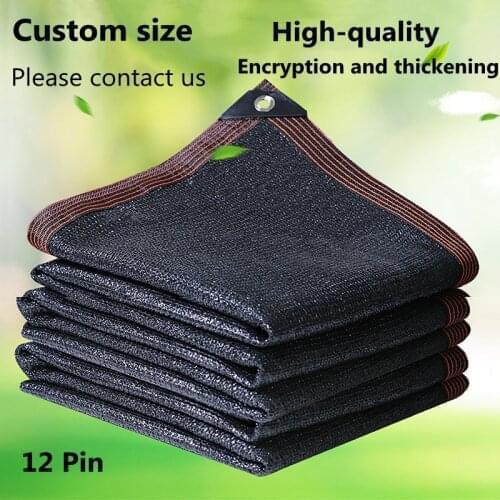 UV Protection Black Sun Sailing Succulents Plants Protection Cover House Sun Shelters 90% Shading Garden Greenhouse Sunshade Net