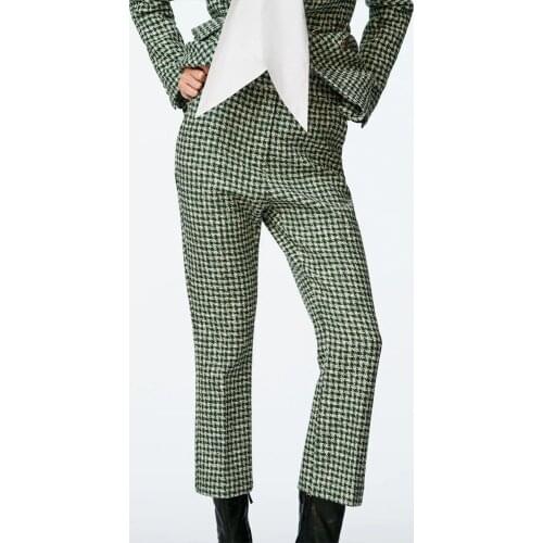 DiYiG WOMAN Women's Plaid Trousers