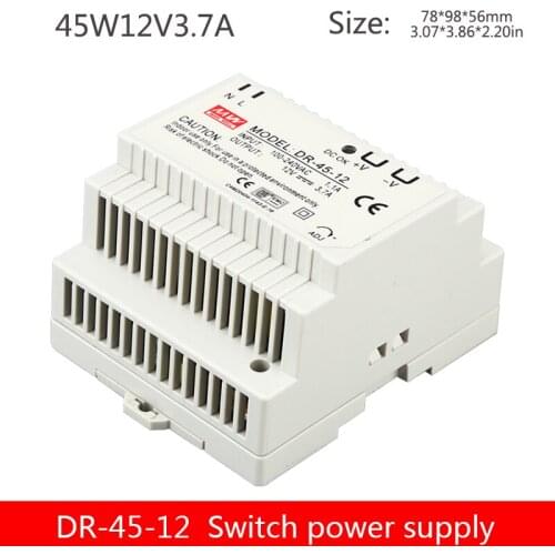 DR-45-12v3.5a switching power supply 45W12V Din rail type power supply 3.5A DC regulator industrial control transformer