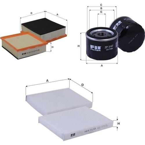 Elephant Filter Renault Fluence 1.5 Dcı (2010 - ) 3'lü Elephant Filter Set