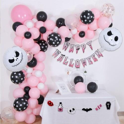 Halloween balloon set pumpkin head bat spider aluminum foil balloon happy halloween balloon party decoration supplies