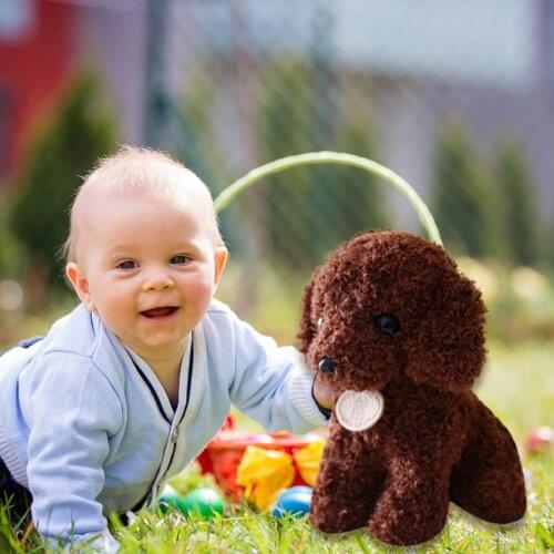 Simulation Teddy Dog Plush Toy Puppy Doll Children Gift 25CM Cute realistic teddy dog lucky PP Cotton Christmas plush child gift