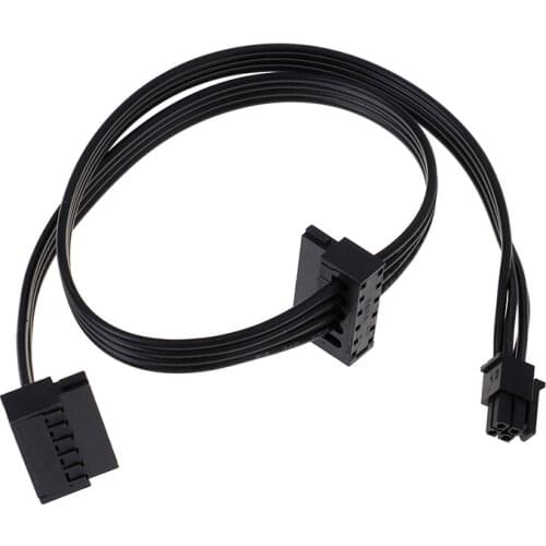 1Pc 45CM Cable MINI 4 Pin Turn 2 SATA Power Supply For Lenovo Main Board Interface Small 4Pin To Two SATA SSD Power Supply Cable