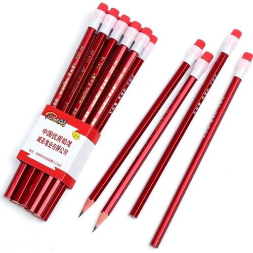 120 pcs HB pencils korea cute hexagon pencil with eraser kawaii school supplies student drawing writing stationery kids pencils