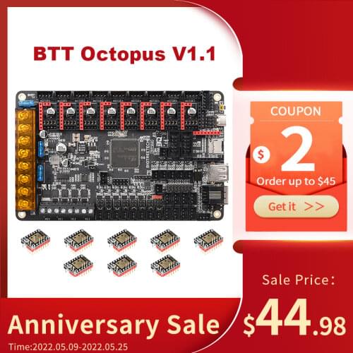 In stock BIGTREETECH Octopus V1.1 BTT Motherboard 3D Printer Parts vs Spider V1.1 TMC2130 TMC2209 Ender 3 V2 Pro Voron DIY Kits
