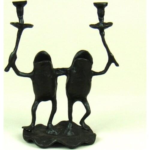 METAL FROG LOVERS FIGURINE PIG IRON ITEM MINIATURE ANIMAL DECOR GIFT CRAFT ORNAMENT ACCESSORIES FOR VALENTINES DAY AND WEDDING